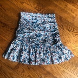FLORAL DAISY SKIRT RUFFLE RUCHE SKIRT